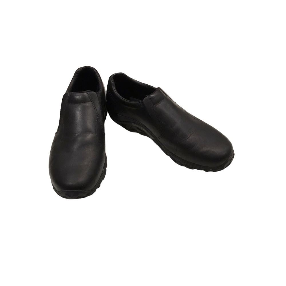 Mens Merrell Jungle Moc Leather Slip On Shoe. J60889. Black Sz 13